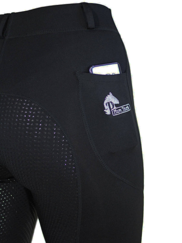 Horse Riding Tights In Black, Available In Sizes 6-28