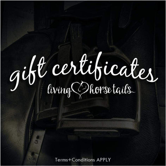 Gift Certificates - Physical-Living Horse Tales Jewellery By Monika-The Equestrian