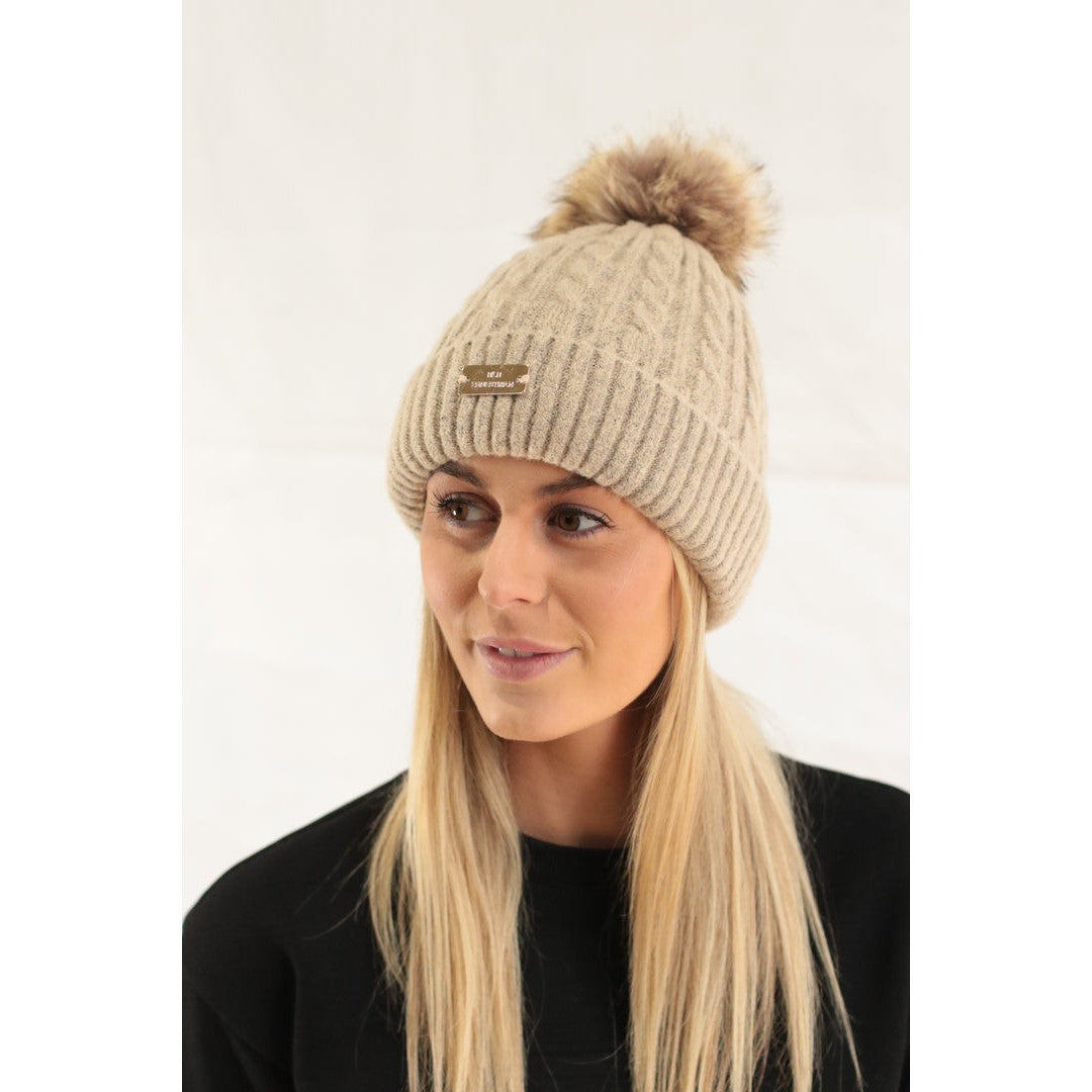 HLH Equestrian Apparel Luxe Fleece Winter Beanie-Southern Sport Horses-The Equestrian