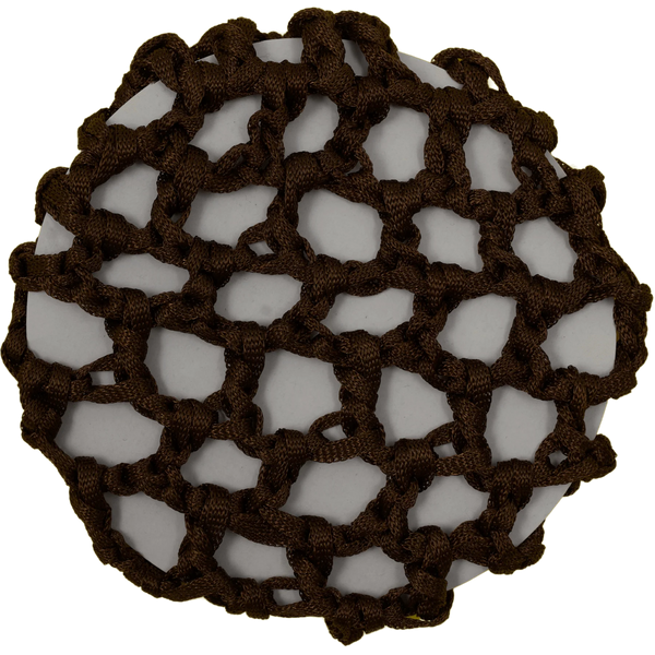 Brown Crocheted Ribbon Hair Bun Net