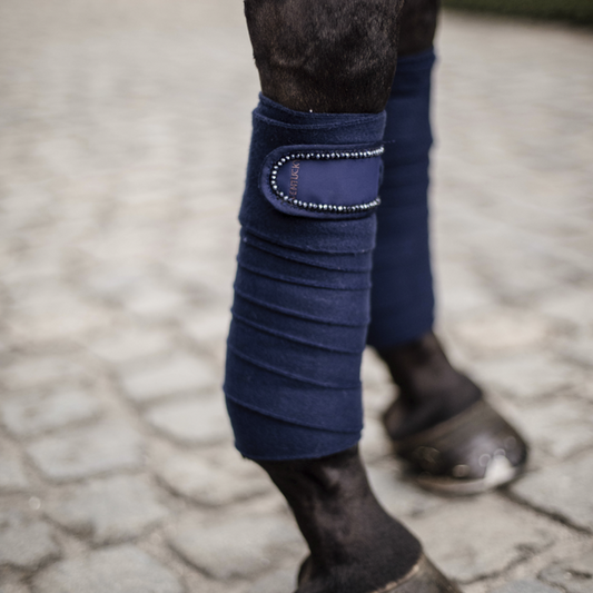 Kentucky Horsewear Polar Fleece Bandages - Pearls-Trailrace Equestrian Outfitters-The Equestrian