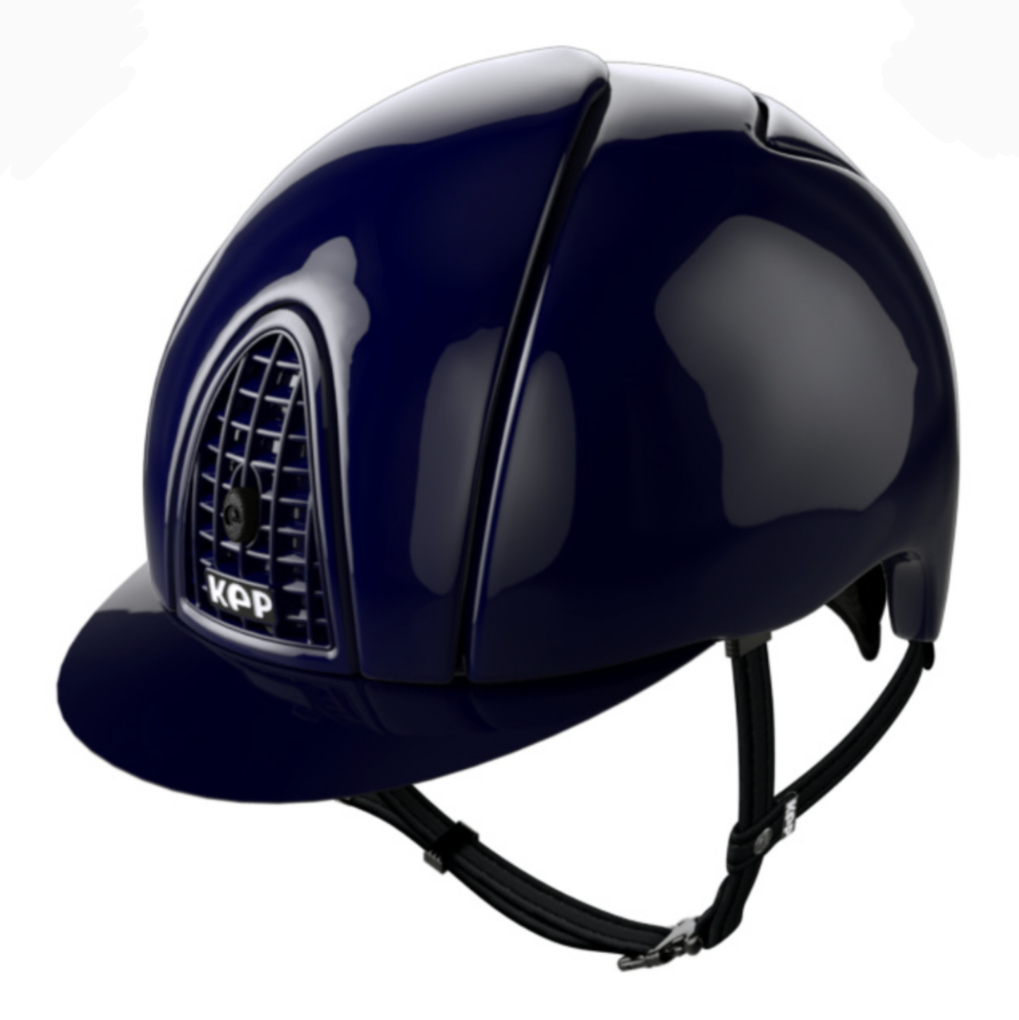 KEP brand equestrian helmet, modern style, deep blue, safety gear.