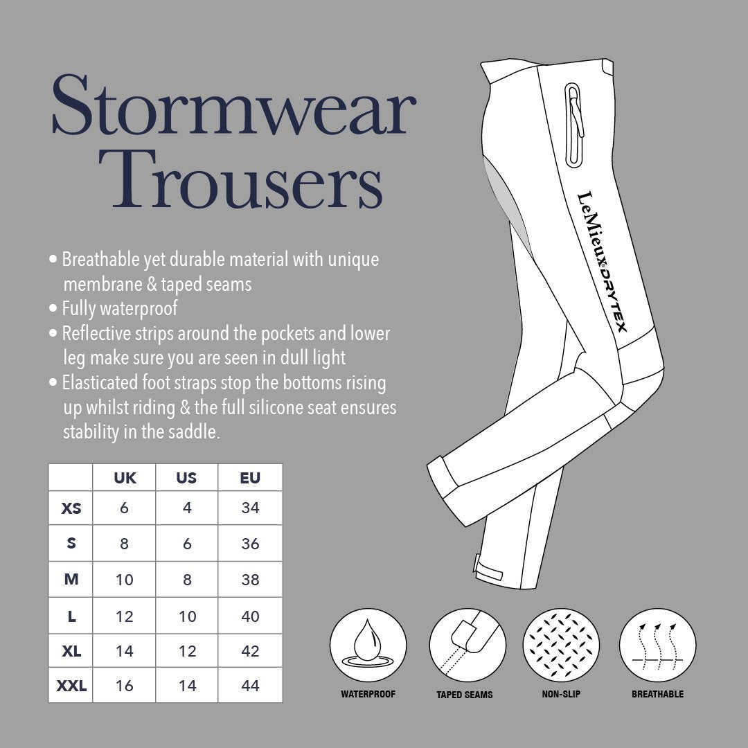 LeMieux DryTex Stormwear Waterproof Over Trousers-Southern Sport Horses-The Equestrian