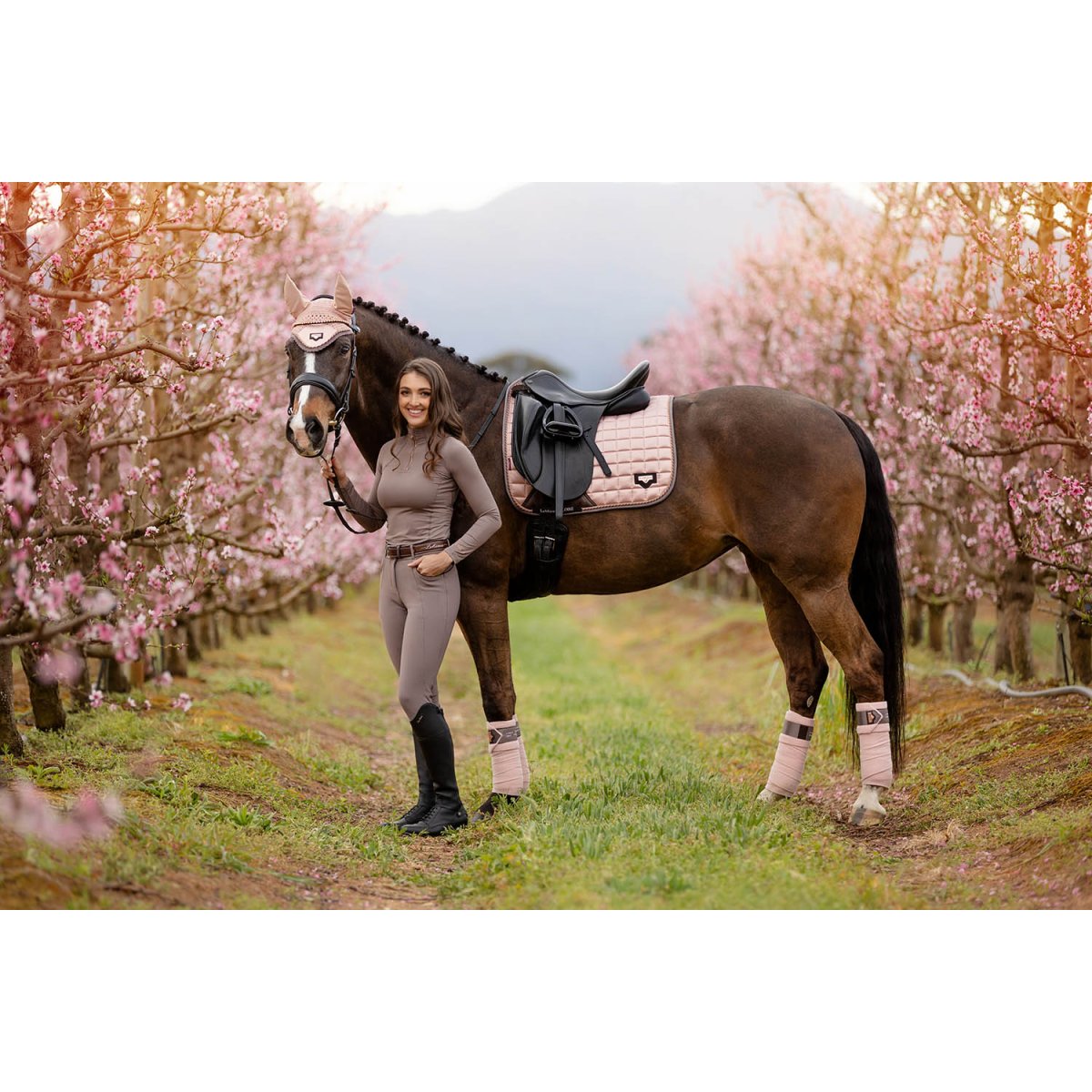 LeMieux Loire Rosé & Truffle Collection Classic Dressage Square-Southern Sport Horses-The Equestrian