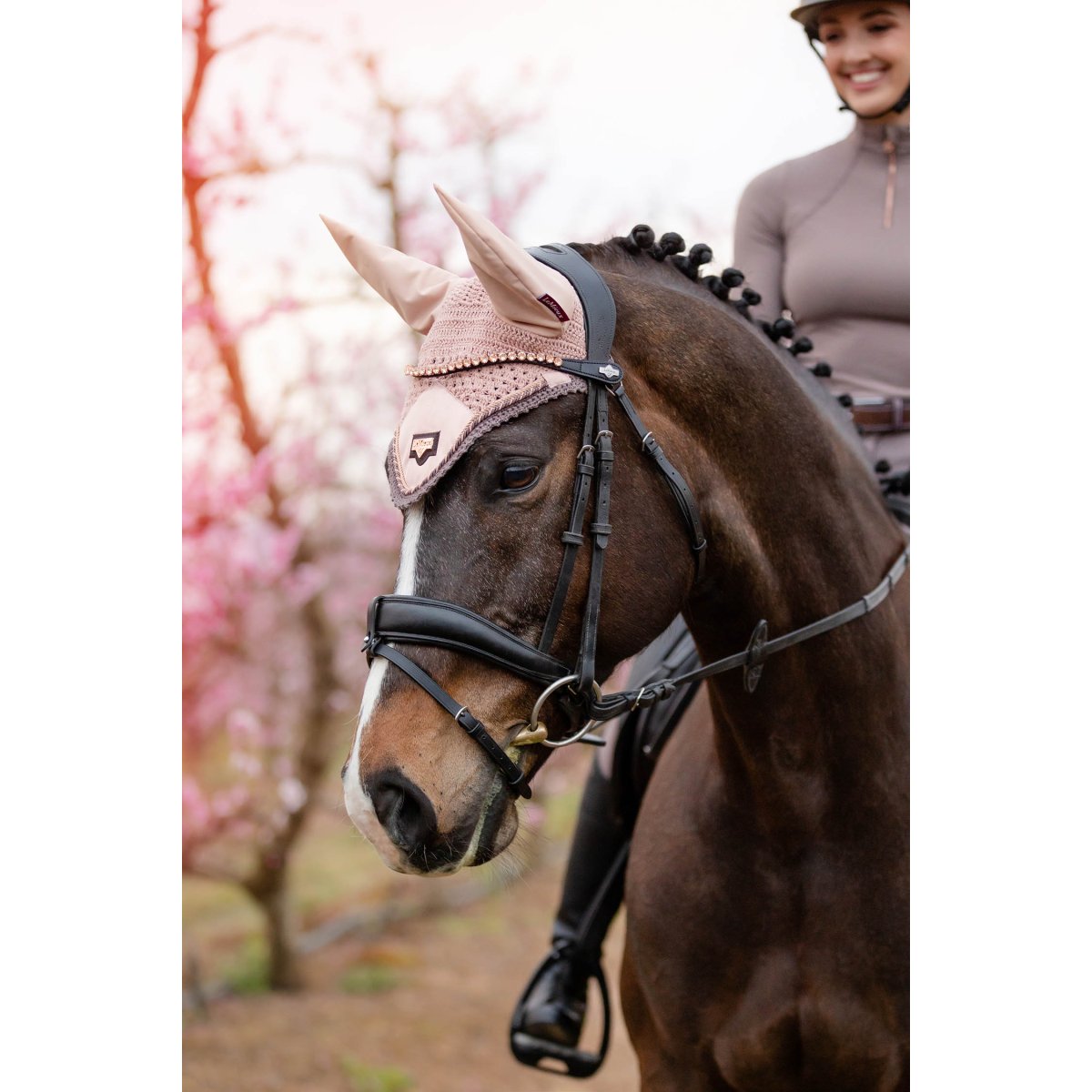 LeMieux Loire Rosé & Truffle Collection Fly Hoods-Southern Sport Horses-The Equestrian