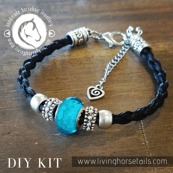 DIY Kit for Horsehair Bracelet. Make your own (K)