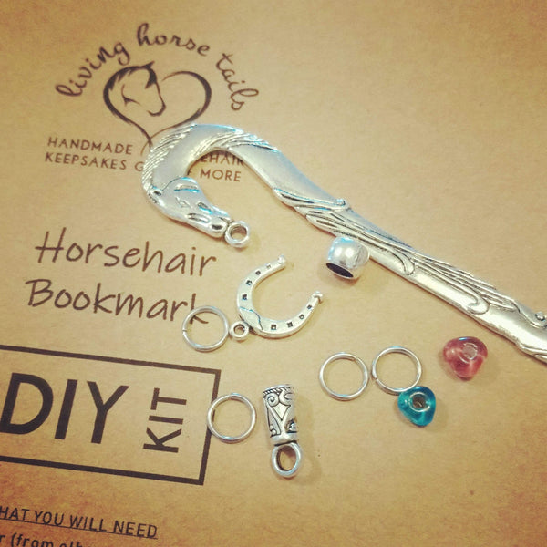DIY Kit for Horsehair Bookmark. Make your own with Horse tail hair. Bracelet DIY-BOOK-1 Living Horse Tails Handmade Jewellery Custom Horse Hair Keepsakes Australia