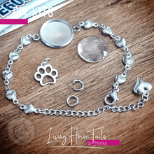 Living Horse Tails DIY Kit for Horsehair Bracelet (Style R) Make your own. Stainless Steel Custom jewellery Monika Australia horsehair keepsake