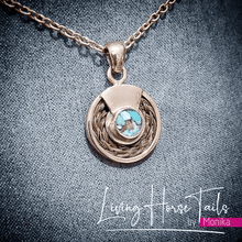 Living Horse Tails Endless Circle of Love Pendant with Horsehair Custom jewellery Monika Australia horsehair keepsake