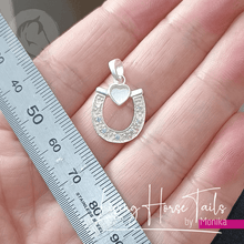 Living Horse Tails Horseshoe Keepsake Memorial Necklace 2 Custom jewellery Monika Australia horsehair keepsake