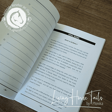 Living Horse Tails Know Your Horse - A Medical & First Aid Record Book Custom jewellery Monika Australia horsehair keepsake