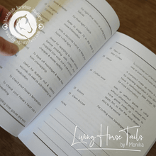 Living Horse Tails Know Your Horse - A Medical & First Aid Record Book Custom jewellery Monika Australia horsehair keepsake