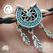 Living Horse Tails Sterling Silver Horseshoe Beads Custom jewellery Monika Australia horsehair keepsake
