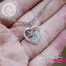 Living Horse Tails Sterling Silver Unicorn Keepsake Necklace Custom jewellery Monika Australia horsehair keepsake