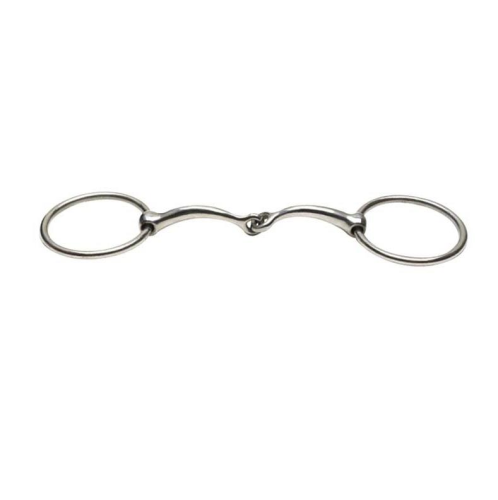 Loose Ring Snaffle with Curved Mouth-Trailrace Equestrian Outfitters-The Equestrian
