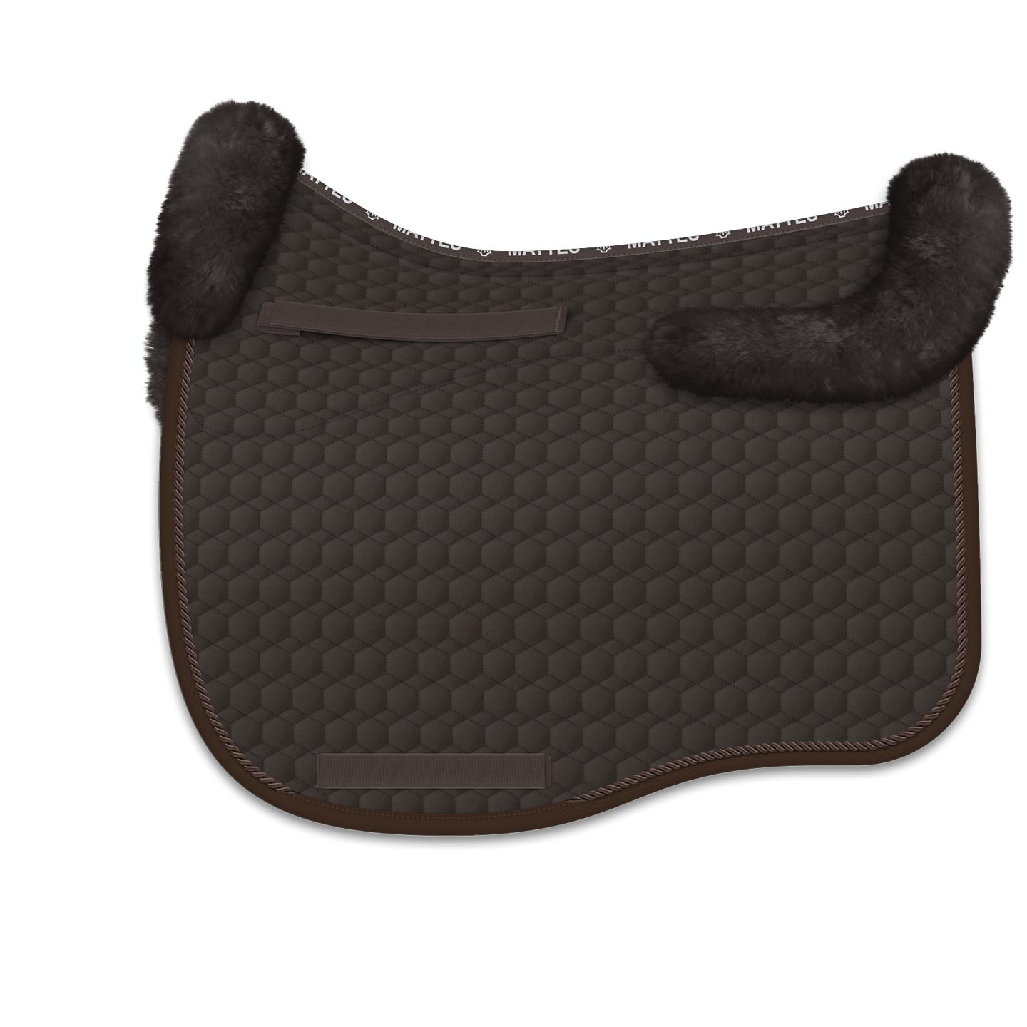 Mattes Eurofit Dressage Fleece Saddle Pad - Brown-Trailrace Equestrian Outfitters-The Equestrian
