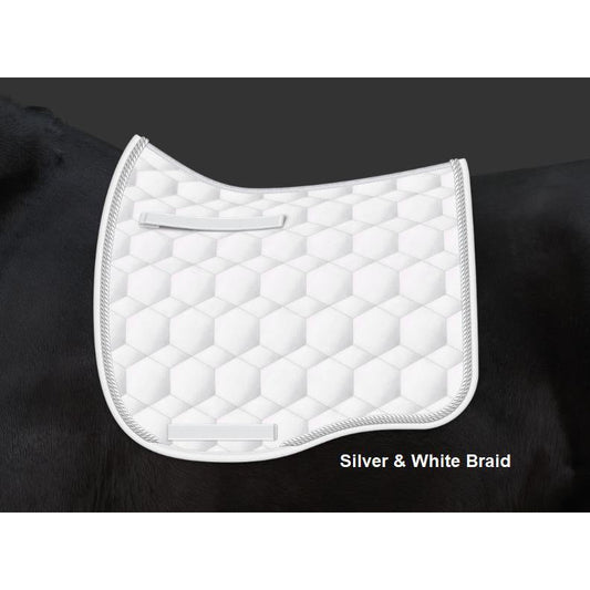 Mattes Eurofit Dressage Plain - White Sheen-Trailrace Equestrian Outfitters-The Equestrian