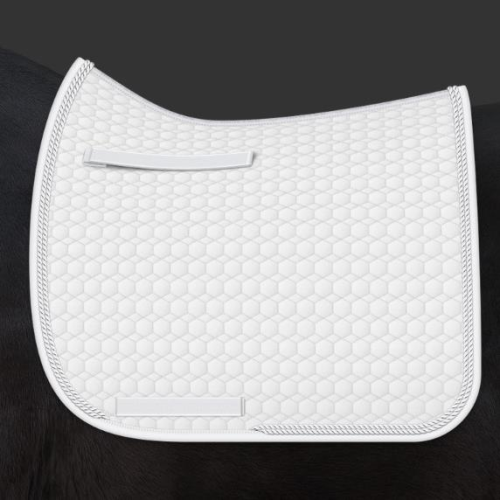 Mattes Square Dressage Plain - White-Trailrace Equestrian Outfitters-The Equestrian