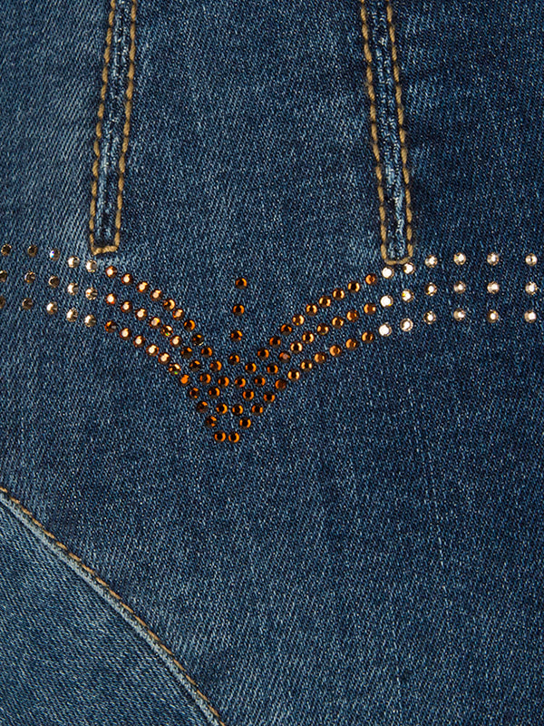 Women's Horse Riding Breeches: Animo Nasde Ladies High Waisted Jeans