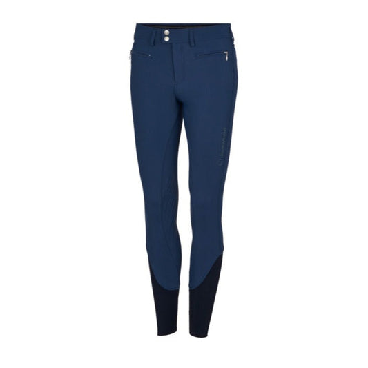 Petrol Blue Samshield Adele Breeches with Metal Dots-Trailrace Equestrian Outfitters-The Equestrian