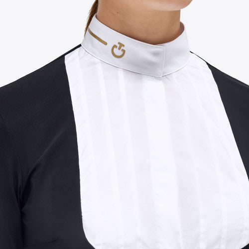 Cavalleria Toscana Revo Pleated Cotton Bib Competition Shirt