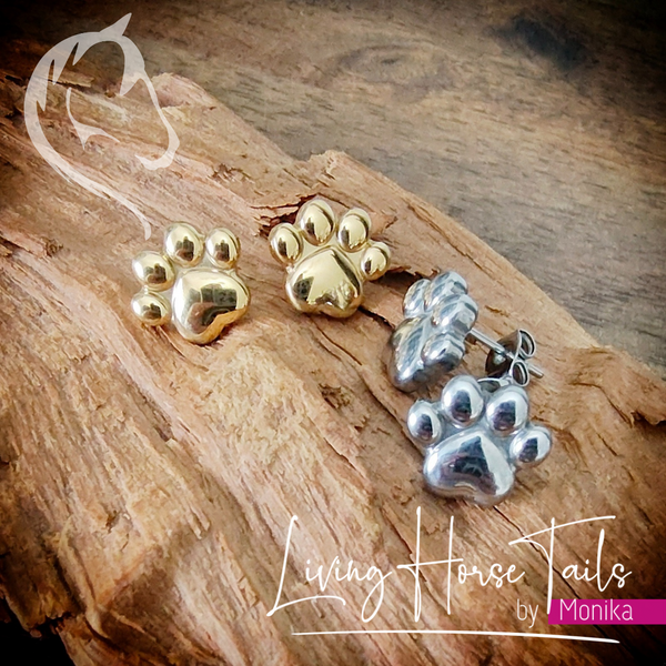Paw print Stud Earrings