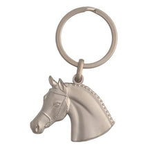 3D Key Ring Silver Horse Head