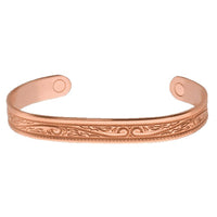 Copper Magnetic Western Scroll Equestrian Bracelet by Sabona