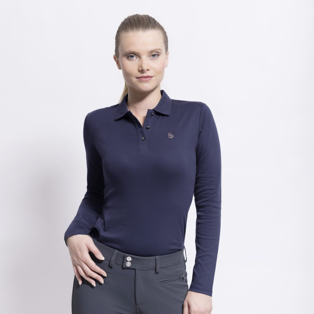 Samshield Erin Long Sleeve Training Polo-Trailrace Equestrian Outfitters-The Equestrian