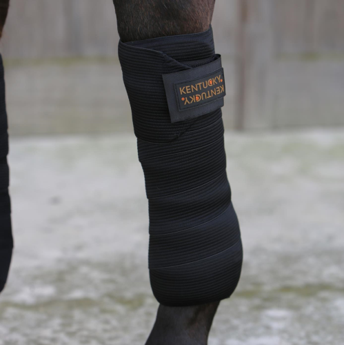Set of 2 Kentucky Horsewear Polar Fleece and Elastic Bandages-Trailrace Equestrian Outfitters-The Equestrian