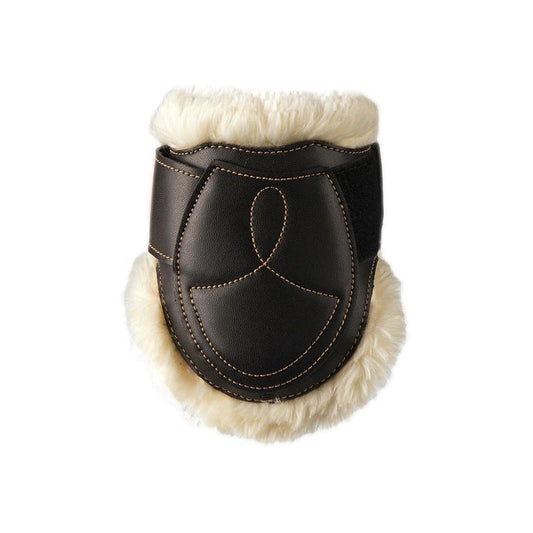 Sheepskin Leather Fetlock Boots Velcro-Dapple EQ-The Equestrian