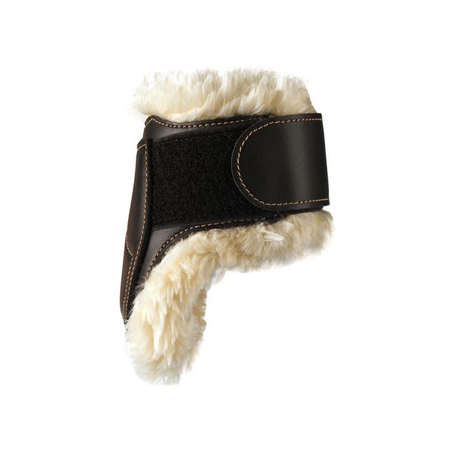 Sheepskin Leather Fetlock Boots Velcro-Dapple EQ-The Equestrian