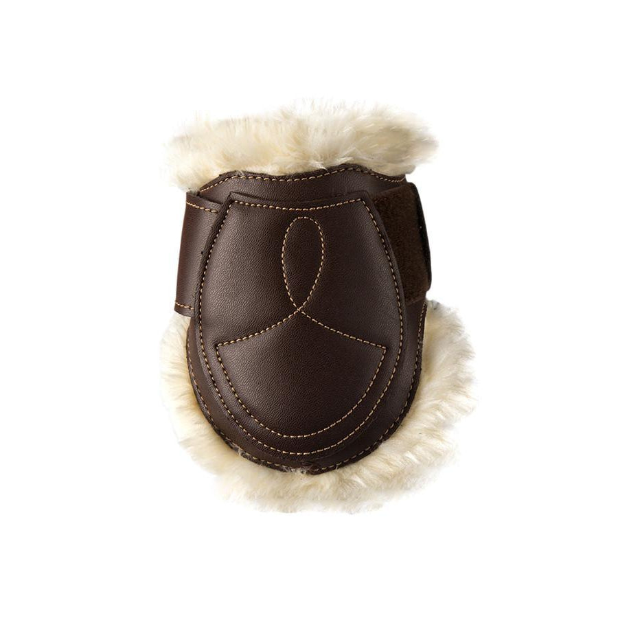 Sheepskin Leather Fetlock Boots Velcro-Dapple EQ-The Equestrian