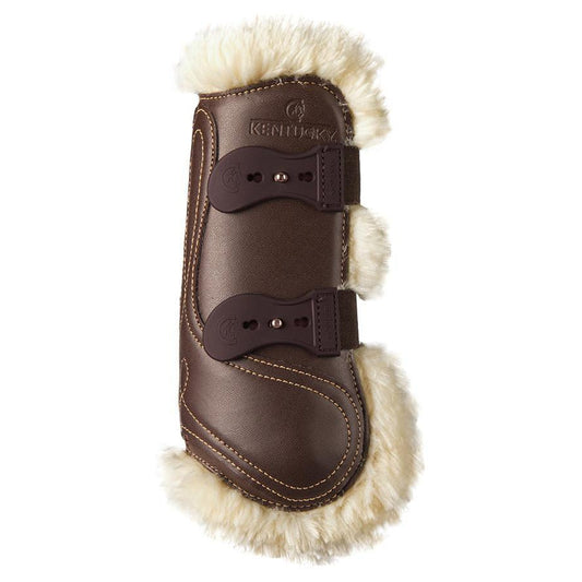 Sheepskin Leather Tendon Elastic Boots-Dapple EQ-The Equestrian