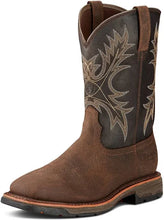 Ariat Mens Workhog Wide Square Toe H2O Bruin Brown/Coffee