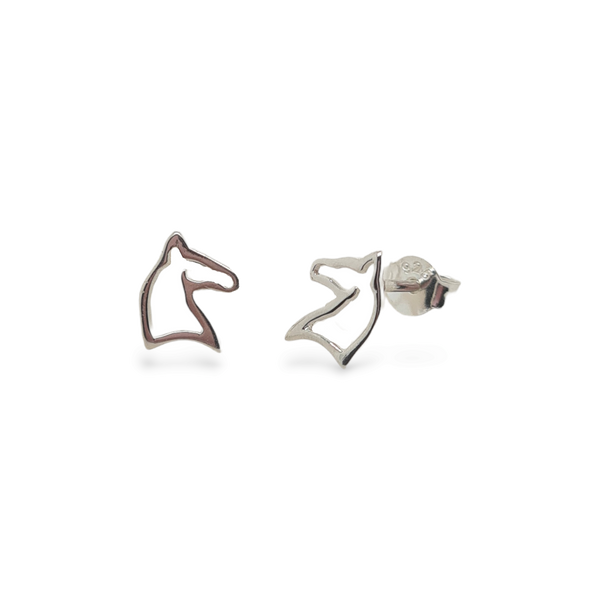 Mountain Creek Jewellery Sterling Silver Open Horse Head Studs