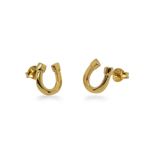 Mountain Creek Jewellery Sterling Silver and Yellow Gold Plated Shoe Studs