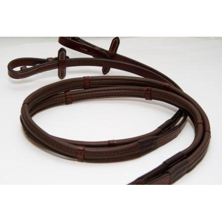ThinLine Wrapped Reins with Notches-Trailrace Equestrian Outfitters-The Equestrian