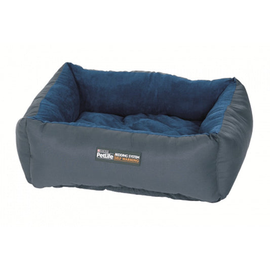 1 Pet X Petlife Bed Self Warming Blue-Ascot Saddlery-The Equestrian