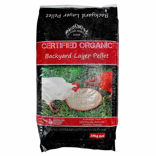 Country Heritage Feeds Organic Backyard Layer Pellets 20kg-Southern Sport Horses-The Equestrian