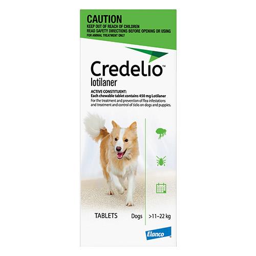 Credelio For Medium Dogs Green 11 - 22kg 6 Pack-VetSupply.com.au-The Equestrian