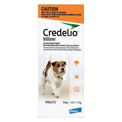 Credelio For Small Dogs Orange 5.5 - 11kg 3 Pack-VetSupply.com.au-The Equestrian