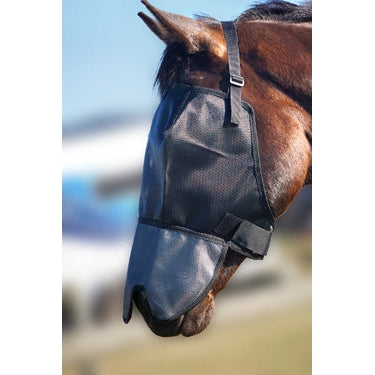 Flyveils By Design Uv Blockout Fly Mask Black-Ascot Saddlery-The Equestrian