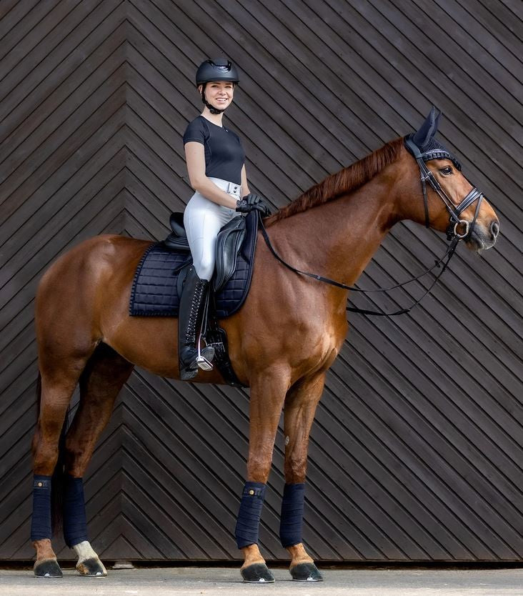Bandages Fleece Florence Waldhausen Night Blue-Ascot Saddlery-The Equestrian
