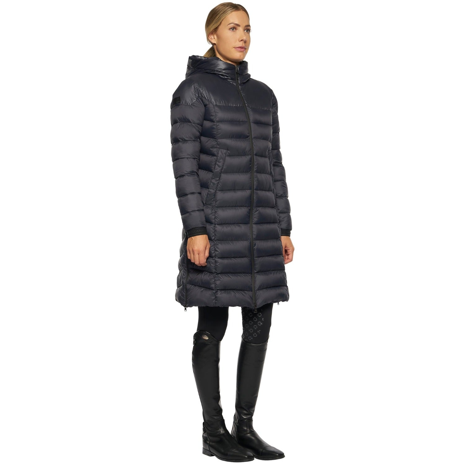 Cavalleria Toscana Long Hooded Puffer Jacket-Trailrace Equestrian Outfitters-The Equestrian