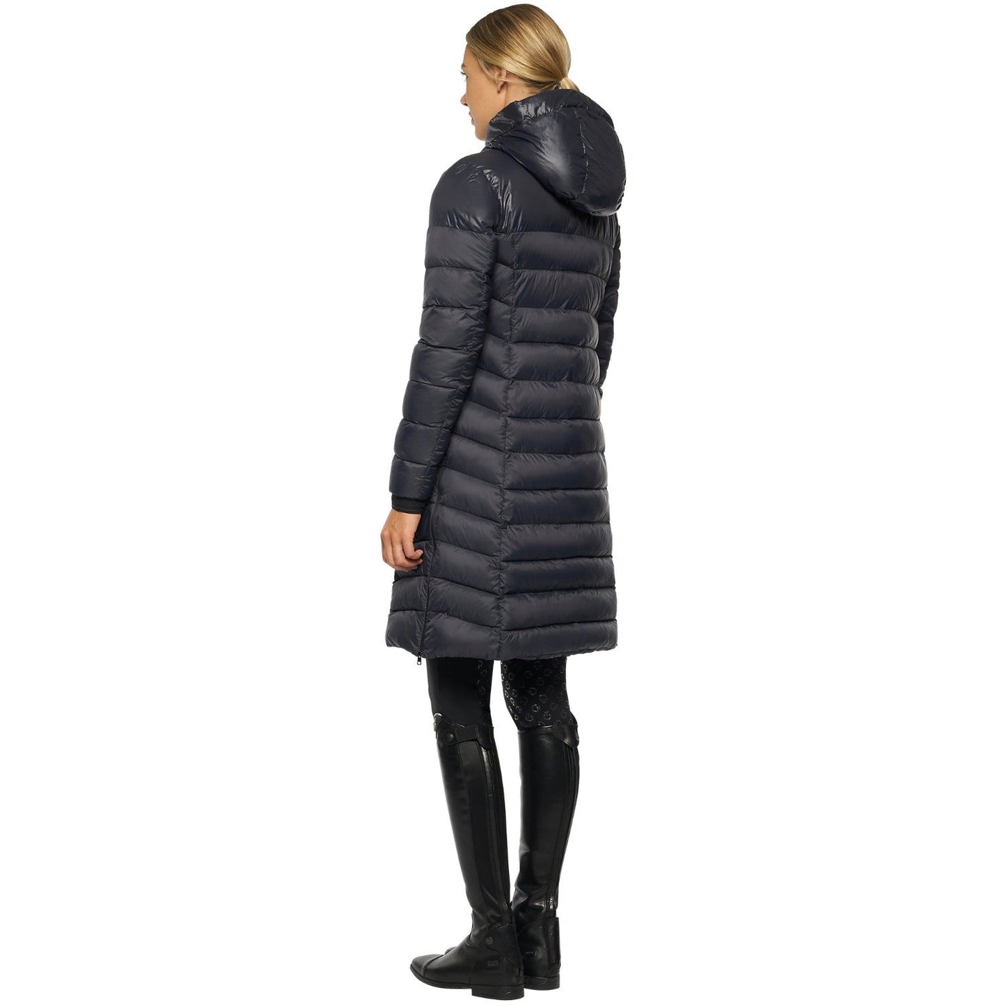 Cavalleria Toscana Long Hooded Puffer Jacket-Trailrace Equestrian Outfitters-The Equestrian