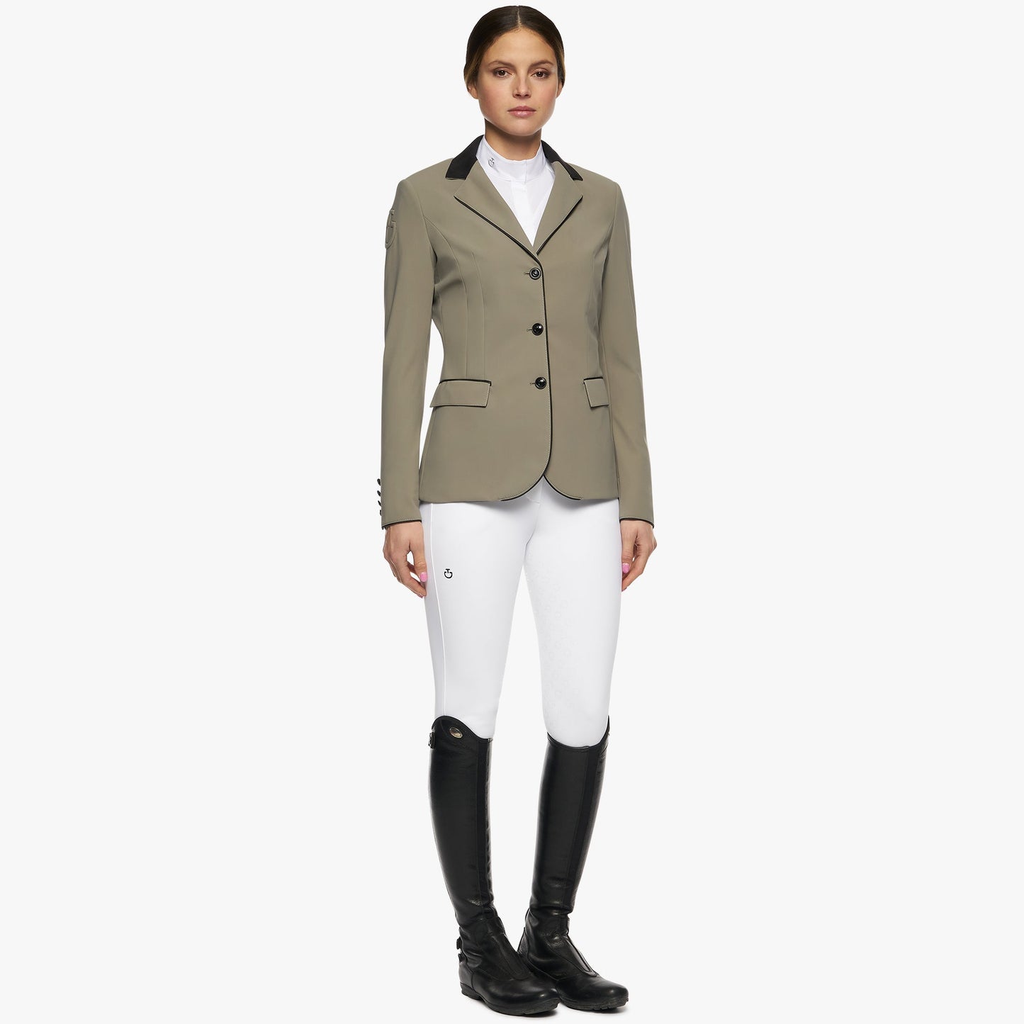 Cavalleria Toscana Ladies GP Riding Jacket - Light Moss-Trailrace Equestrian Outfitters-The Equestrian