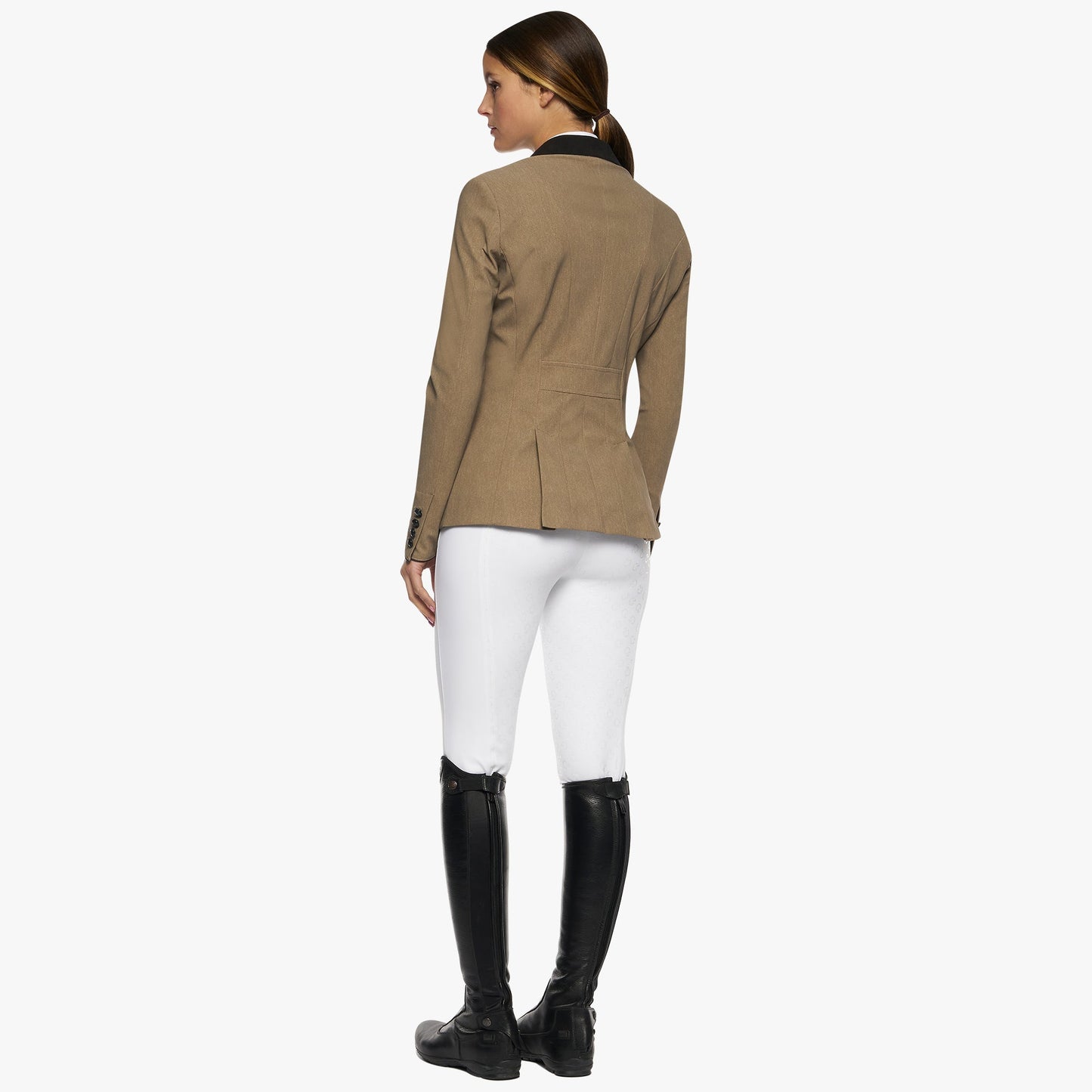 Cavalleria Toscana Ladies GP Riding Jacket - Beige Fantasy-Trailrace Equestrian Outfitters-The Equestrian