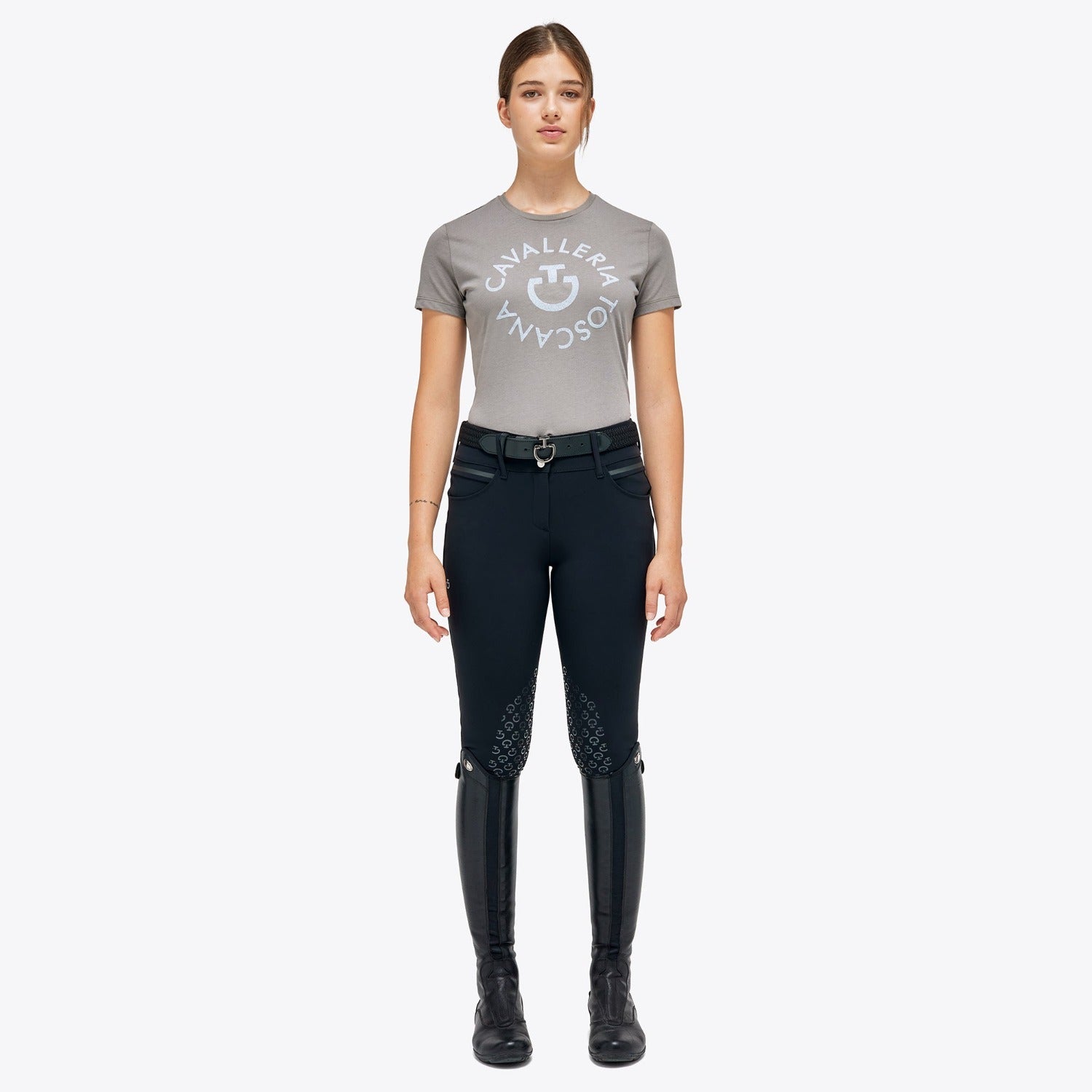 Cavalleria Toscana Orbit Crew Neck T-Shirt-Trailrace Equestrian Outfitters-The Equestrian