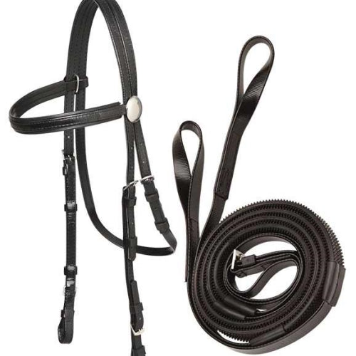 Race Head With Reins - Loop-Trailrace Equestrian Outfitters-The Equestrian